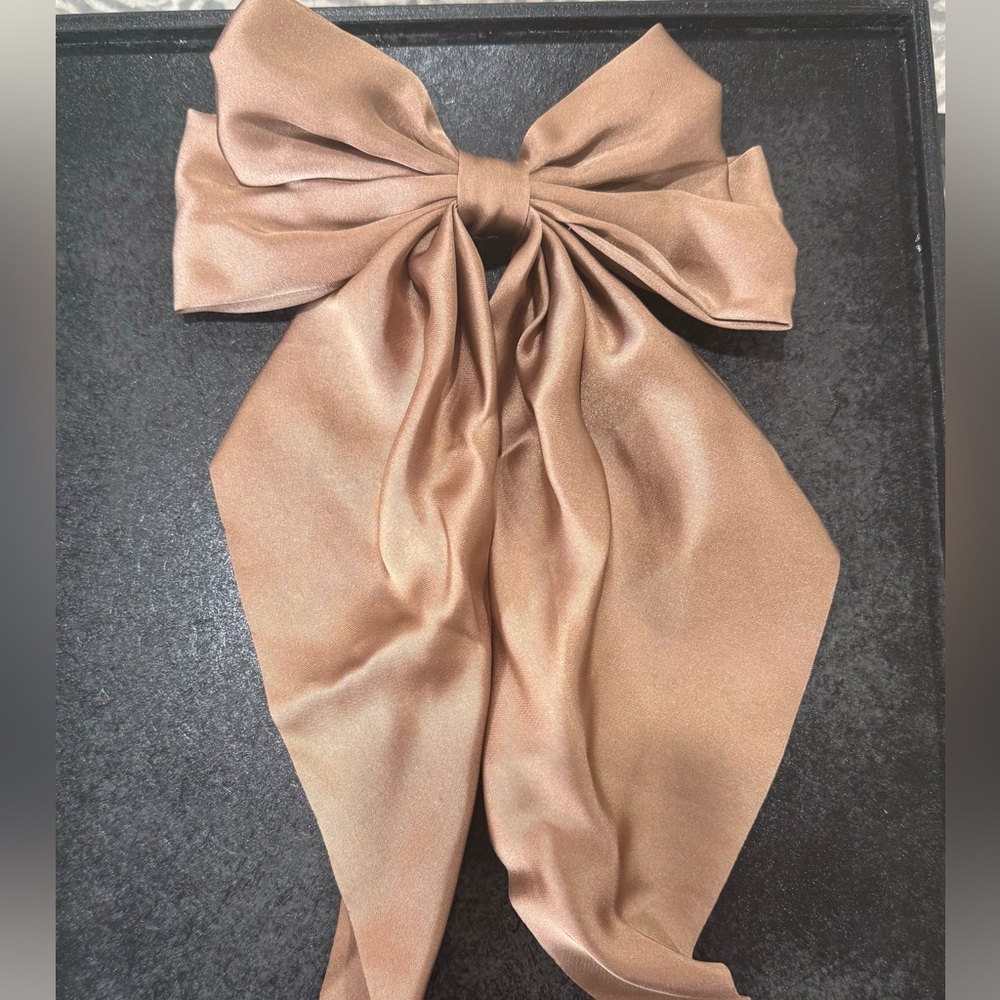 New nude-brown silk ribbon